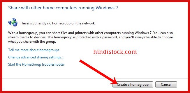 how to share printer create homegroup