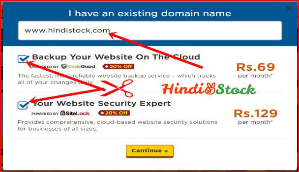 hostgator hosting choose domain