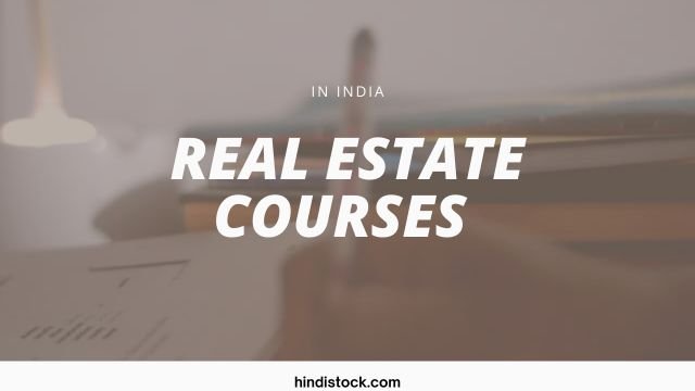 Real estate courses in India